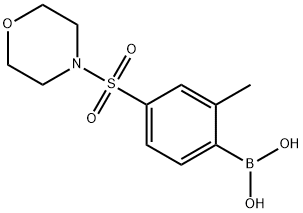 2-METHYL-4-(MORPHOLINOSULFONYL)PHENYLBORONIC ACID, 1217501-53-5, 结构式