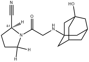 Vildagliptin Struktur
