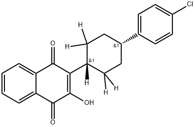 cis-Atovaquone-d5 (contains 10% trans isoMer) Structure