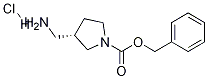 (S)-3-(氨基甲基)吡咯烷-1-甲酸苄酯盐酸盐 结构式