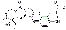 (4S)-4-Ethyl-4,9-dihydroxy-10-[(methylamino-d3)methyl]-1H-pyrano[3',4':6,7]indolizino[1,2-b]quinoline-3,14(4H,12H)-dione Structure