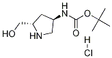 （2S，4R）-2-羟基甲基-4-BOC-氨基吡咯烷盐酸盐 结构式