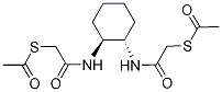 rac trans-1,2-Bis(thioacetateacetaMido)cyclohexane Struktur