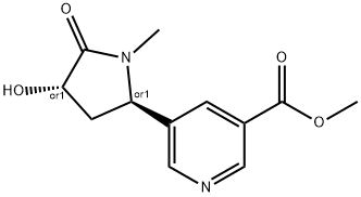 rac trans-3'-Hydroxy Cotinine-3-carboxylic Acid Methyl Ester
 Struktur