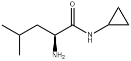 (S)-2-氨基-N-环丙基-4-甲基戊酰胺 结构式