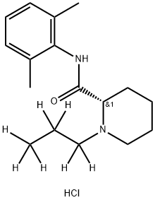 Ropivacaine-d7 Hydrochloride Structure