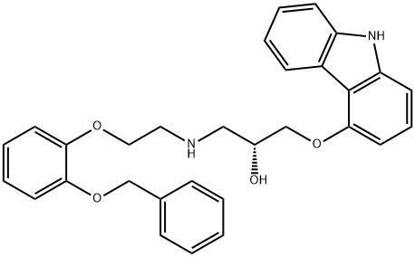 (R)-(+)-2'-O-Benzyloxy-2-O-desMethylcarvedilol Structure