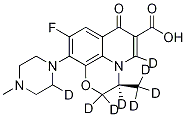 左氧氟沙星D8, 1217716-71-6, 结构式