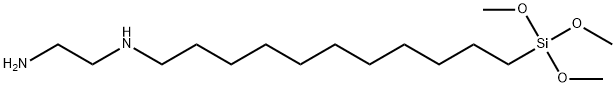 N-(2-アミノエチル)-11-アミノウンデシルトリメトキシシラン 化学構造式