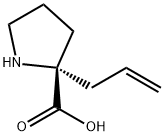 (R)-2-烯丙基吡咯烷-2-羧酸 结构式