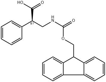 FMOC-(R)-3-AMINO-2-PHENYLPROPANOIC ACID, 1217722-24-1, 结构式