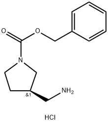 (R)-1-Cbz-3-AMinoMethylpyrrolidine-HCl Structure