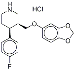 rac trans-Paroxetine-d4 Hydrochloride Structure