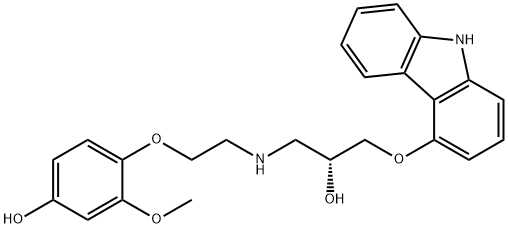 (R)-4-Hydroxycarvedilol Structure