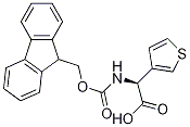 (S)-2-(((9H-fluoren-9-yl)Methoxy)carbonylaMino)-2-(thiophen-3-yl)acetic acid 化学構造式