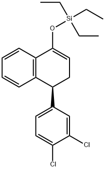 (4S)-(34Dichlorophenyl)-3,4-dihydro-1-O-triethylsilyl-1-naphthol Struktur