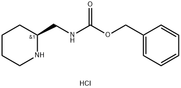 (S)-(哌啶-2-基甲基)氨基甲酸苄酯盐酸盐 结构式