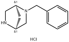 REL-(1R,4R)-2-苄基-2,5-二氮杂双环[2.2.1]庚烷二盐酸盐, 1217827-86-5, 结构式