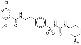 rac cis-3-Hydroxy Glyburide-d3,13C 化学構造式