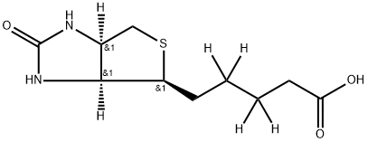 RAC-生物素-D4 结构式