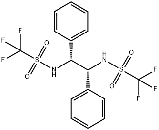 (R,R)-N,N'-BIS(TRIFLUOROMETHANESULFONYL)-1,2-DIPHENYLETHYLENEDIAMINE Structure