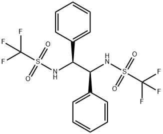 (S,S)-N,N'-BIS(TRIFLUOROMETHANESULFONYL)-1,2-DIPHENYLETHYLENEDIAMINE Struktur