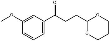 3-(1,3-DIOXAN-2-YL)-3'-METHOXYPROPIOPHENONE Struktur