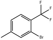2-溴-4-甲基三氟甲基苯 结构式