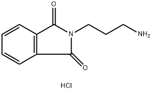 2-(3-AMINOPROPYL)-1H-ISOINDOLE-1,3(2H)-DIONE, HCL SALT Structure