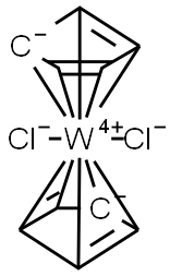 BIS(CYCLOPENTADIENYL)TUNGSTEN DICHLORIDE Structure