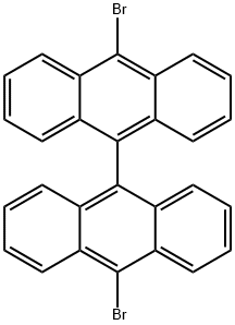 10,10'-Dibromo-9,9'-bianthryl Struktur