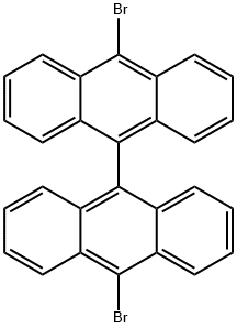 10,10'-Dibromo-9,9'-bianthryl Structure