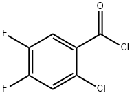 2-CHLORO-4,5-DIFLUOROBENZOYL CHLORIDE Struktur