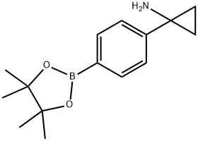 4-(1-Aminocyclopropyl)phenylboronic acid, pinacol ester Structure