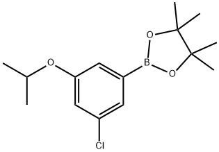 2-(3-Chloro-5-isopropoxyphenyl)-4,4,5,5-tetramethyl-1,3,2-dioxaborolane Structure
