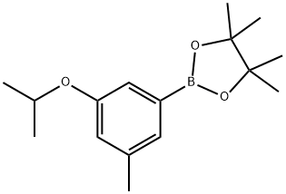 3-イソプロポキシ-5-メチルフェニルボロン酸ピナコールエステル 化学構造式