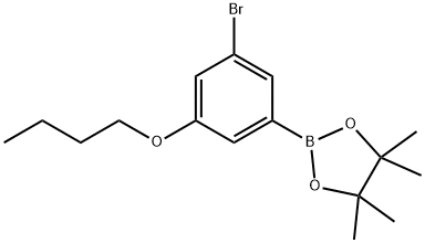 2-(3-Bromo-5-butoxyphenyl)-4,4,5,5-tetramethyl-1,3,2-dioxaborolane Structure