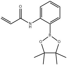N-(2-(4,4,5,5-テトラメチル-1,3,2-ジオキサボロラン-2-イル)フェニル)アクリルアミド 化学構造式