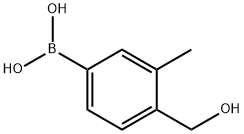 4-HYDROXYMETHYL-3-METHYLPHENYLBORONIC ACID,1218790-88-5,结构式