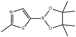 2-甲基噻唑-5-硼酸频哪醇酯,1218791-01-5,结构式