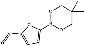 5-Formylfuran-2-boronic acid, neopentyl glycol ester Structure