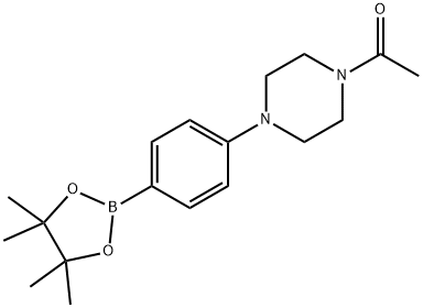 4-(4-アセチルピペラジノ)フェニルボロン酸ピナコールエステル 化学構造式