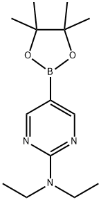 2-DiethylaMinopyriMidine-5-boronic acid, pinacol ester Structure