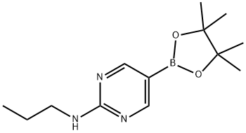 N-Propyl-5-(4,4,5,5-tetramethyl-1,3,2-dioxaborolan-2-yl)pyrimidin-2-amine Structure