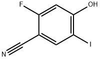 2-FLUORO-4-HYDROXY-5-IODO-BENZONITRILE Struktur