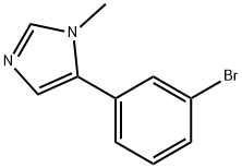 5-(3-BroMophenyl)-1-MethyliMidazole Structure