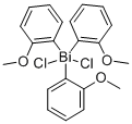 トリス(2-メトキシフェニル)ビスマスジクロリド 化学構造式