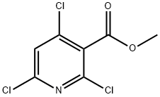 2,4,6-トリクロロニコチン酸メチル 化学構造式