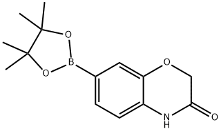 3(4H)-氧代-2H-苯并[B][1,4]恶嗪-7-硼酸那醇酯,1219130-57-0,结构式