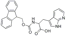 2-((((9H-fluoren-9-yl)Methoxy)carbonyl)aMino)-3-(1H-pyrrolo[2,3-b]pyridin-3-yl)propanoic acid Structure
